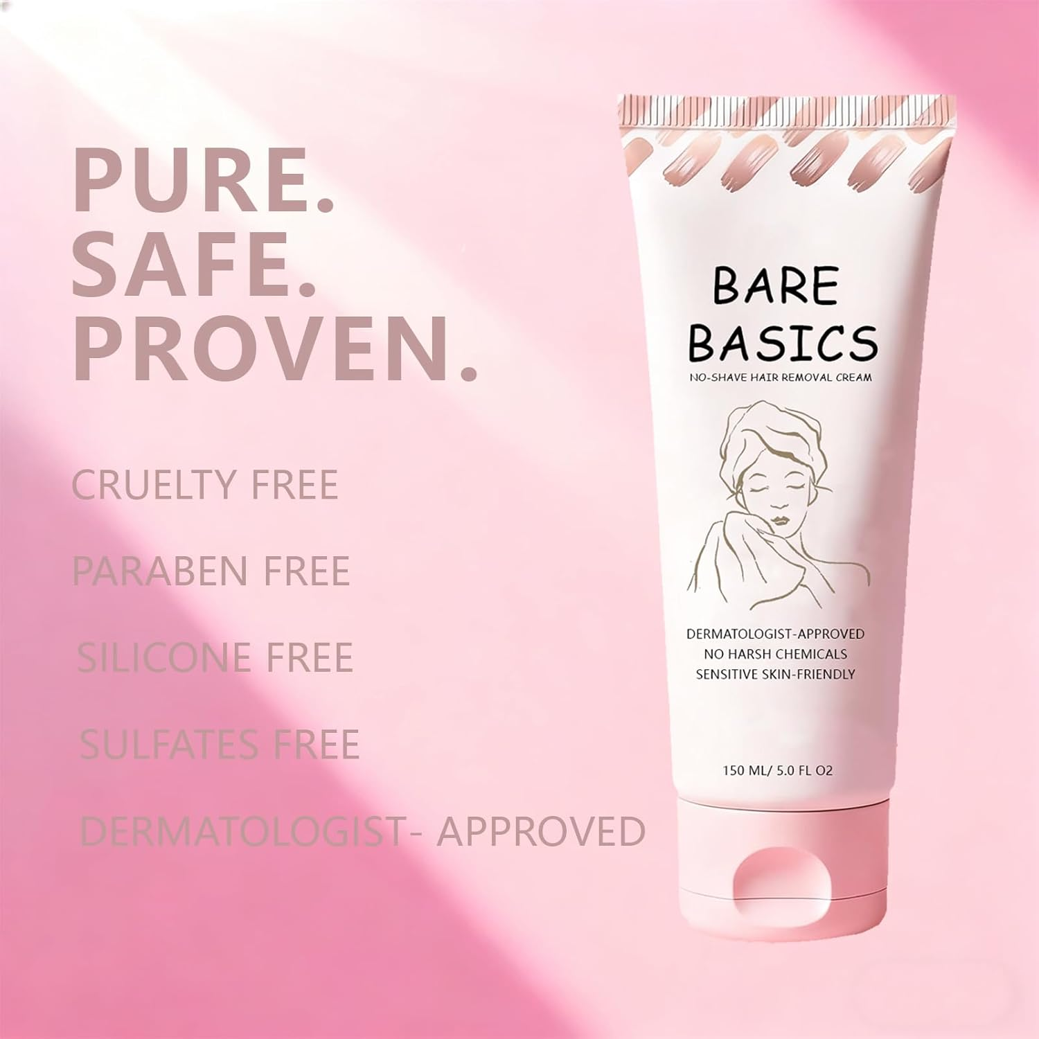 Hair Removal Cream, Gentle Formula with Vitamin E & Vitamin B5