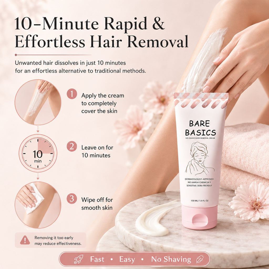 Bare Basics No Shave Hair Removal Cream - Sale