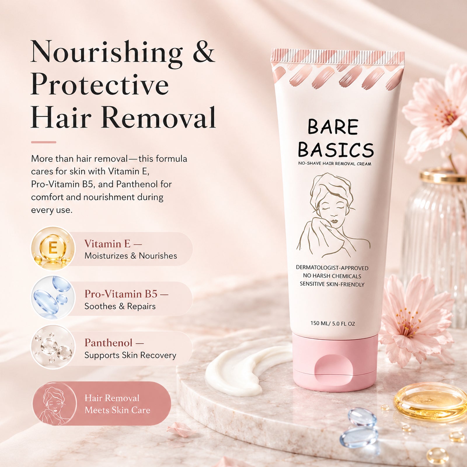 Bare Basics No Shave Hair Removal Cream - Sale